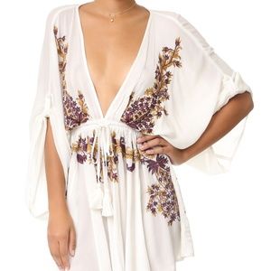 Free People Pretty Pineapple Mini Dress